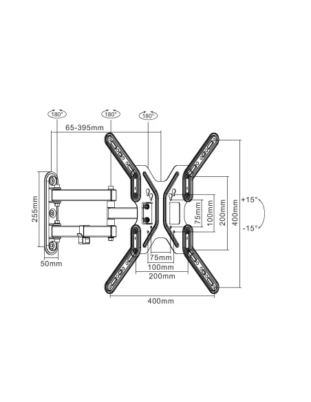 Equip 650108 Soporte de pared articulado para TV de 13"-55