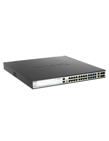 D-Link DMS-3130-30PS switch Gestionado L3 2.5G Ethernet (100 1000 2500) Energía sobre Ethernet (PoE) 1U Negro