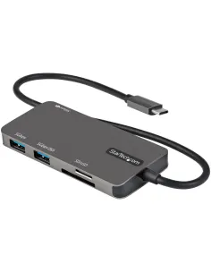 StarTech.com Adaptador Multipuertos USB C - USB C a HDMI de 4K - 100W de Entrega de Alimentación PD - SD - MicroSD - Hub Ladrón