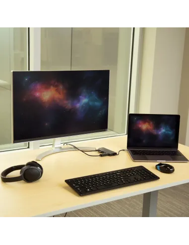 StarTech.com Docking Station para Ordenadores Portátiles USB-C - Replicador de Puertos USB Tipo C HDMI Red Ethernet Lector SD -