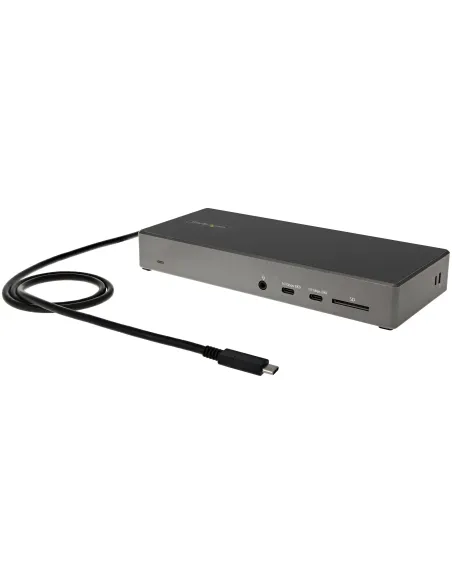 StarTech.com Dock USB-C - Docking Station USB Tipo C para 3 Monitores de 4K - con 100W de Entrega de Alimentación PD - Modo Alt