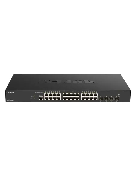 D-Link DXS-1210-28T switch Gestionado L2 L3 10G Ethernet (100 1000 10000) 1U Negro