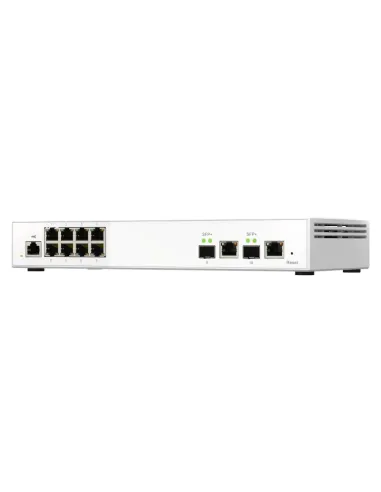 QNAP QSW-M2108-2C switch Gestionado L2 2.5G Ethernet (100 1000 2500) Gris, Blanco