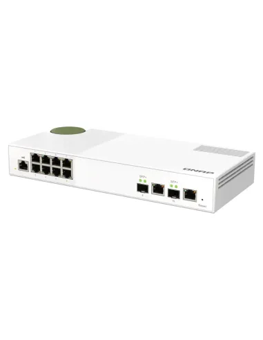 QNAP QSW-M2108-2C switch Gestionado L2 2.5G Ethernet (100 1000 2500) Gris, Blanco