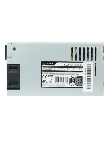 UNYKAch UKPSU1U40003 unidad de fuente de alimentación 250 W 20+4 pin ATX 1U Plata
