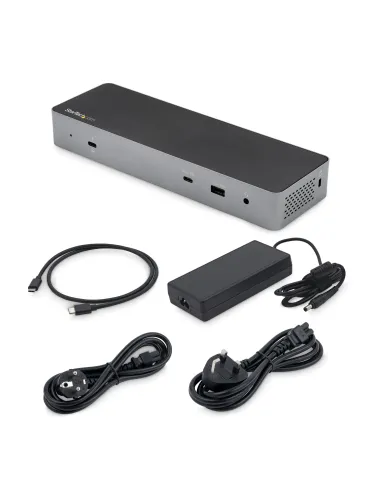 StarTech.com Docking Station Thunderbolt 3 Compatible con USB-C - para 2 Monitores 4K 60Hz DisplayPort 1.4 o 2 Monitores HDMI -