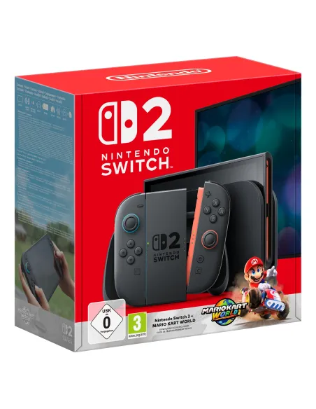 Nintendo Switch 2 + Mario Kart World videoconsola portátil 20,1 cm (7.9") 256 GB Pantalla táctil Wifi Negro
