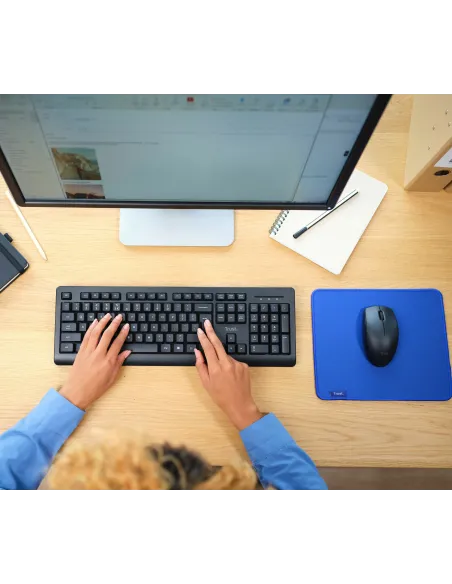 Trust Primo teclado Ratón incluido Oficina RF inalámbrico QWERTY Español Negro