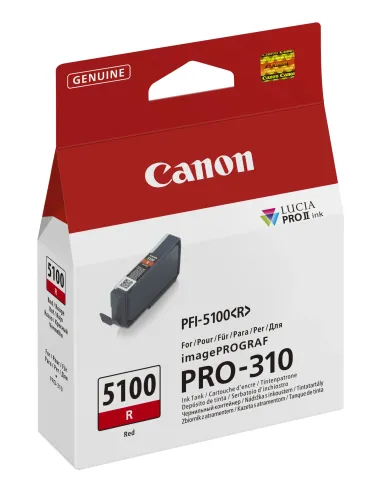 Canon PFI-5100 R cartucho de tinta 1 pieza(s) Original Rojo