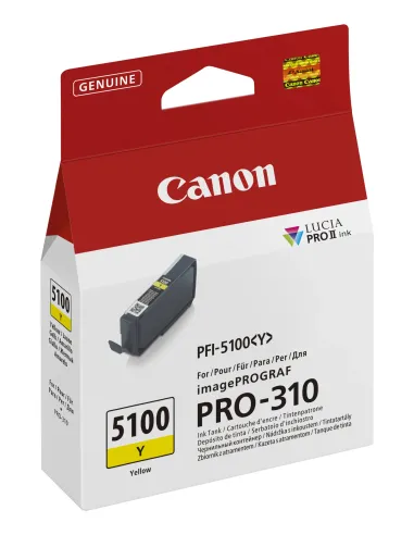 Canon PFI-5100 Y cartucho de tinta 1 pieza(s) Original Amarillo