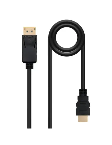 Nanocable Cable Conversor DISPLAYPORT a HDMI, DP/M - HDMI/M, Negro, 1.5 m