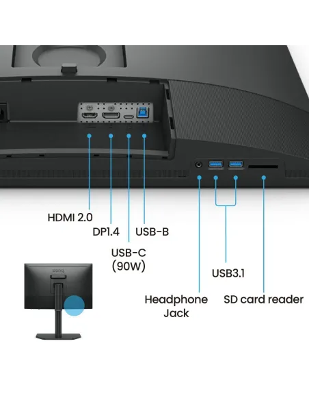 BenQ SW242Q pantalla para PC 61,2 cm (24.1") 2560 x 1600 Pixeles WQXGA LED Negro