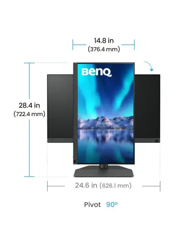 BenQ SW242Q pantalla para PC 61,2 cm (24.1") 2560 x 1600 Pixeles WQXGA LED Negro