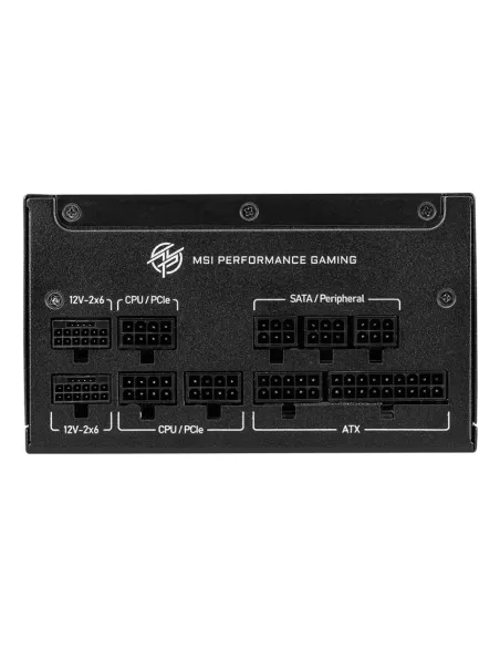MSI MPG A850GS PCIE5 unidad de fuente de alimentación 850 W 24-pin ATX ATX Negro