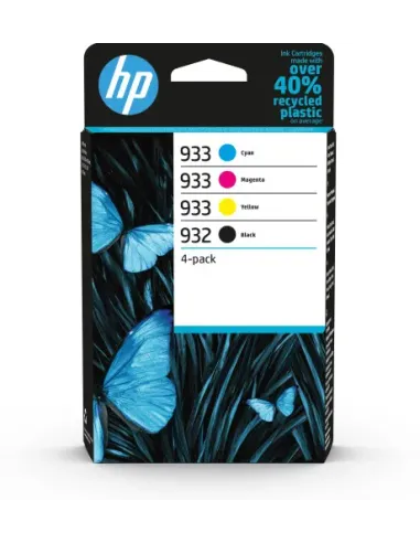 HP Paquete de 4 tintas Originales HP 932 negro y 933 cian/magenta/amarillo