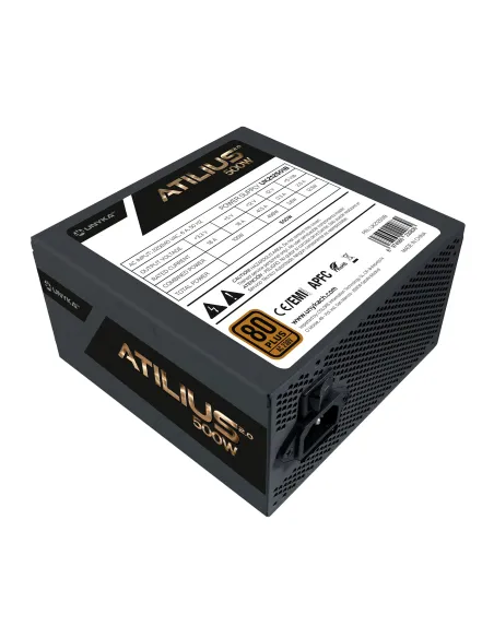 UNYKAch ATX Atilius 2.0 Black 500W 80+ Bronze unidad de fuente de alimentación 20+4 pin ATX Negro