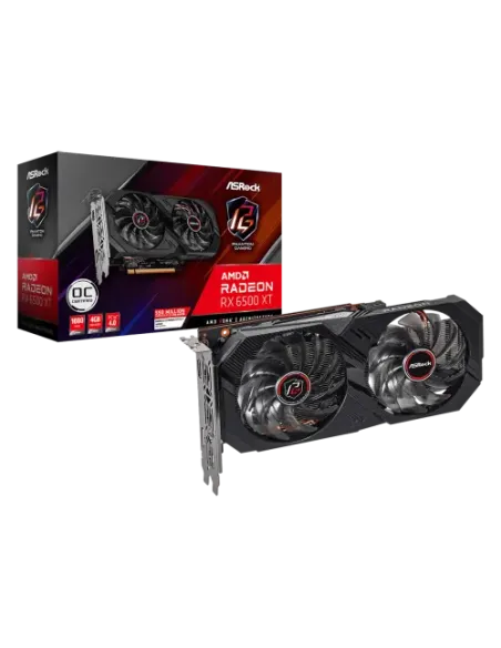 Asrock Phantom Gaming RX 6500 XT 4GB OC AMD Radeon RX 6500 XT GDDR6 Asrock Phantom Gaming RX 6500 XT 4GB OC AMD Radeon RX 6500 XT GDDR6