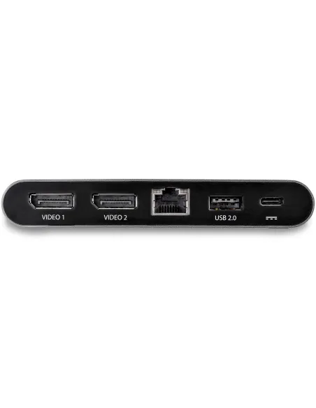 StarTech.com Docking Station USB C para 2 Monitores DisplayPort 4K - con Entrega de Potencia de 100W Passthrough - GbE - Hub