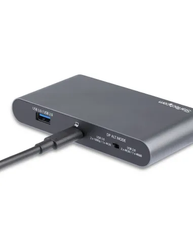 StarTech.com Docking Station USB C para 2 Monitores DisplayPort 4K - con Entrega de Potencia de 100W Passthrough - GbE - Hub