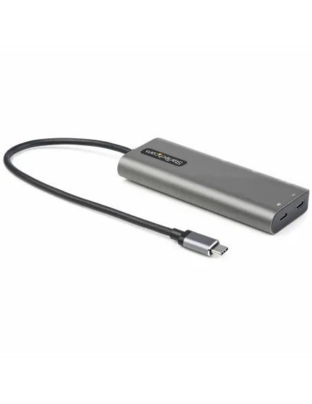 StarTech.com Adaptador Multipuertos USB-C - Docking Station USB Tipo C a HDMI o Mini DisplayPort 4K60 - Replicador de Puertos