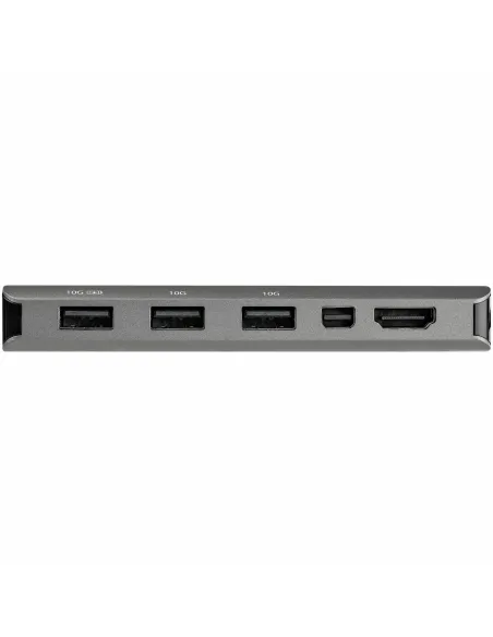 StarTech.com Adaptador Multipuertos USB-C - Docking Station USB Tipo C a HDMI o Mini DisplayPort 4K60 - Replicador de Puertos