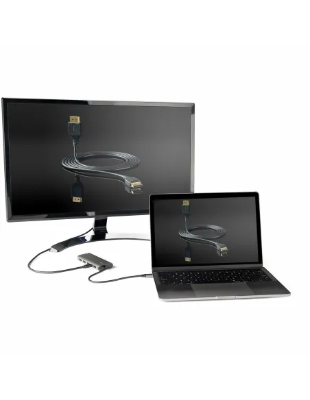 StarTech.com Adaptador Multipuertos USB-C - Docking Station USB Tipo C a HDMI o Mini DisplayPort 4K60 - Replicador de Puertos
