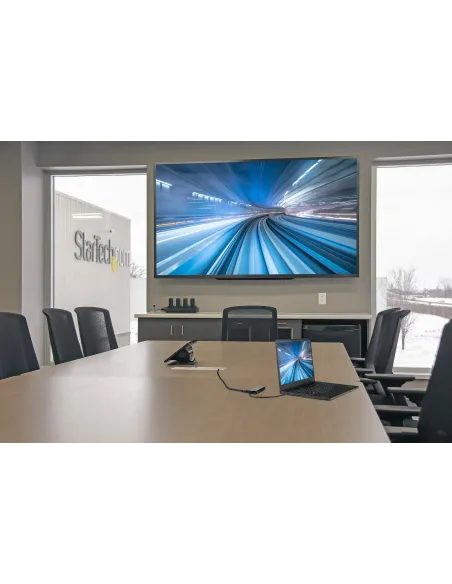 StarTech.com Adaptador Multipuertos USB-C - Docking Station USB Tipo C a HDMI o Mini DisplayPort 4K60 - Replicador de Puertos