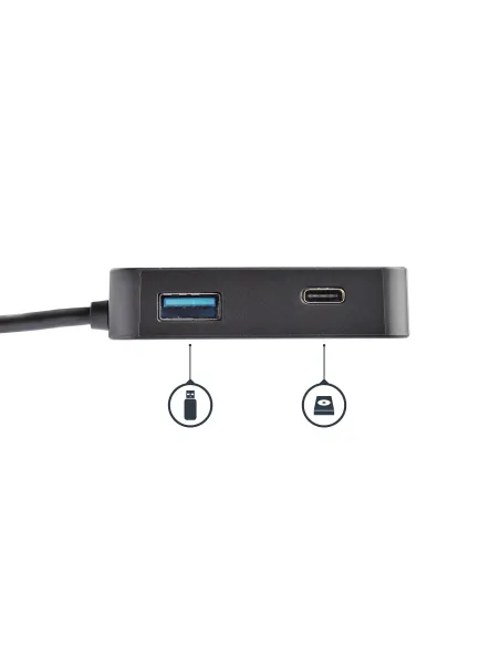 StarTech.com Adaptador Multipuertos USB C - Mini Dock Portátil USB-C 4K HDMI - Gigabit Ethernet - Hub USB 3.0 (1x USB-A 1x