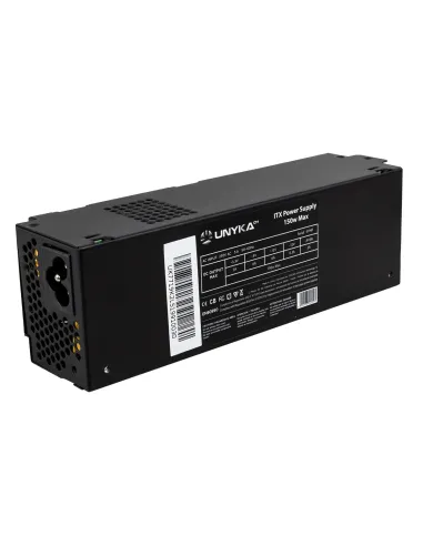 UNYKAch ITX 150 unidad de fuente de alimentación 150 W 20+4 pin ATX Flex ATX Negro