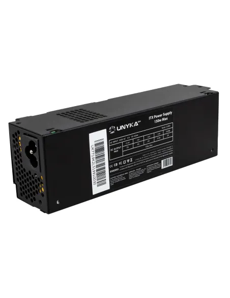 UNYKAch ITX 150 unidad de fuente de alimentación 150 W 20+4 pin ATX Flex ATX Negro
