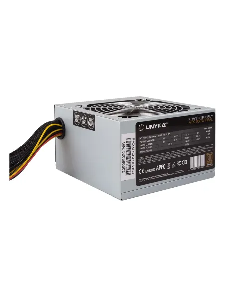 UNYKAch 52038 unidad de fuente de alimentación 350 W ATX Plata