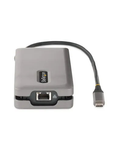 StarTech.com Adaptador Multipuertos USB-C - HDMI DP 4K a 60Hz - Hub Ladrón USB de 3 Puertos - Power Delivery de Paso de 100W -