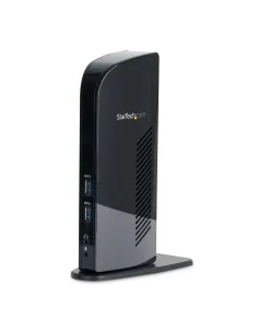 StarTech.com Docking Station USB 3.0 de 2 Monitores para Portátil - HDMI y DVI VGA - Hub Ladrón 6x USB-A - GbE - Audio -
