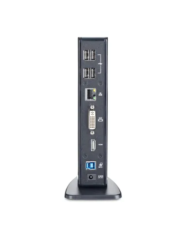 StarTech.com Docking Station USB 3.0 de 2 Monitores para Portátil - HDMI y DVI VGA - Hub Ladrón 6x USB-A - GbE - Audio -