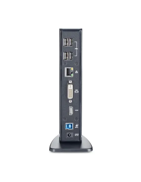 StarTech.com Docking Station USB 3.0 de 2 Monitores para Portátil - HDMI y DVI VGA - Hub Ladrón 6x USB-A - GbE - Audio -