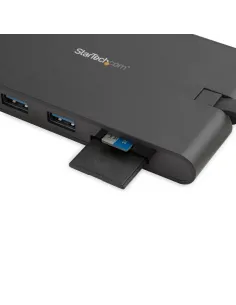 StarTech.com Docking Station USB-C con HDMI y VGA - para Mac y Windows -3x USB 3.0 - SD   micro SD - PD 3.0 - Adaptador USB C a 2