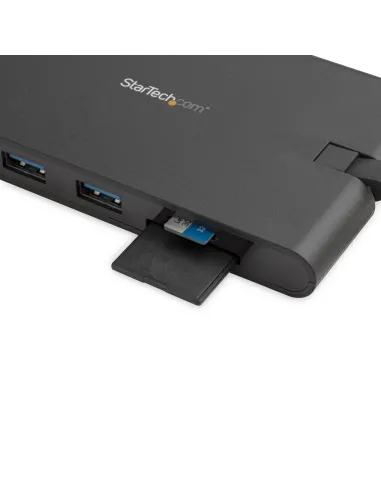 StarTech.com Docking Station USB-C con HDMI y VGA - para Mac y Windows -3x USB 3.0 - SD   micro SD - PD 3.0 - Adaptador USB C a