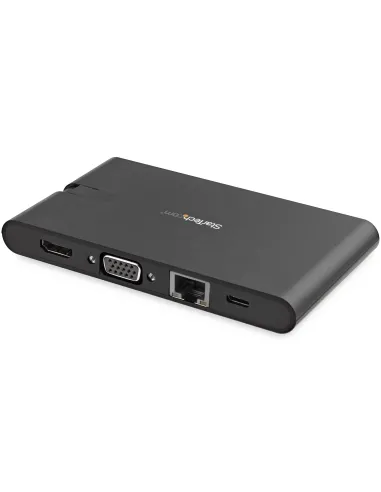 StarTech.com Docking Station USB-C con HDMI y VGA - para Mac y Windows -3x USB 3.0 - SD   micro SD - PD 3.0 - Adaptador USB C a