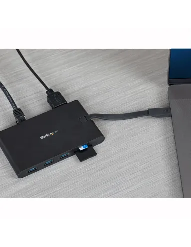 StarTech.com Docking Station USB-C con HDMI y VGA - para Mac y Windows -3x USB 3.0 - SD   micro SD - PD 3.0 - Adaptador USB C a