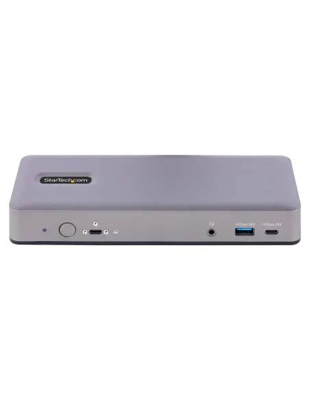 StarTech.com Docking Station USB-C 4K30 Triple  4K60 Doble - Modo Alt DP DP HDMI - Hub USB de 7 Puertos - PD 3.0 - GbE - Audio