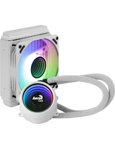 Aerocool MIRAGEL120W Refrigeración Líquida CPU Ventilador 12cm ARGB TDP 200W Blanco