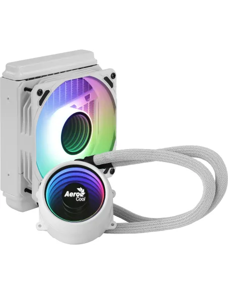 Aerocool MIRAGEL120W Refrigeración Líquida CPU Ventilador 12cm ARGB TDP 200W Blanco