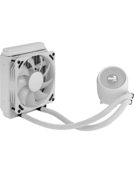 Aerocool MIRAGEL120W Refrigeración Líquida CPU Ventilador 12cm ARGB TDP 200W Blanco