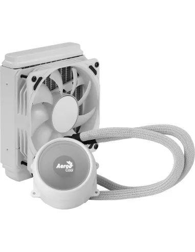 Aerocool MIRAGEL120W Refrigeración Líquida CPU Ventilador 12cm ARGB TDP 200W Blanco