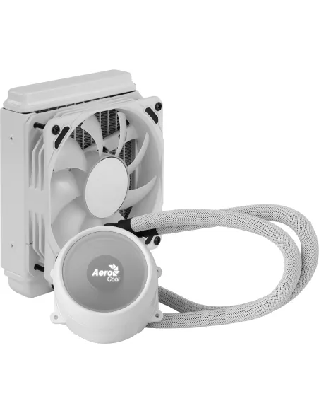 Aerocool MIRAGEL120W Refrigeración Líquida CPU Ventilador 12cm ARGB TDP 200W Blanco