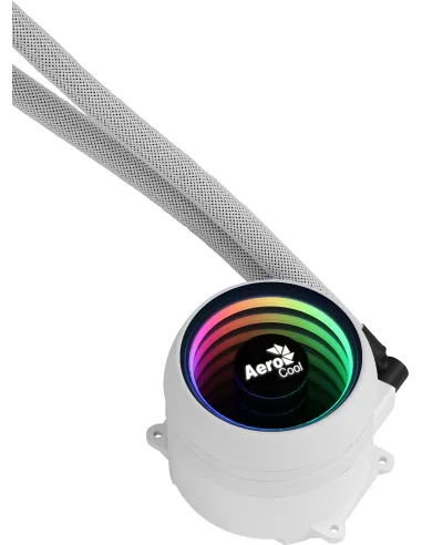 Aerocool MIRAGEL120W Refrigeración Líquida CPU Ventilador 12cm ARGB TDP 200W Blanco