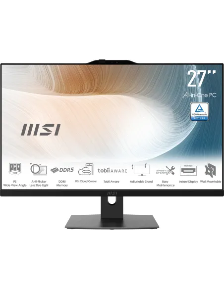 MSI MODERN AM272P 1M-1096ES All-in-One PC Intel Core 7 150U 68,6 cm (27") 1920 x 1080 Pixeles PC todo en uno 16 GB DDR5-SDRAM