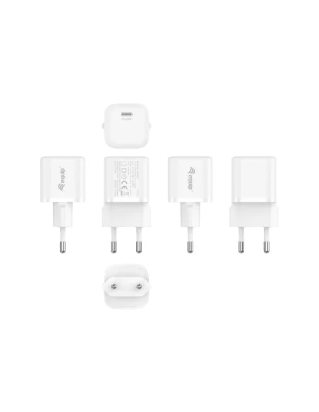 Equip 245520 cargador de dispositivo móvil Smartphone, Tableta Blanco Corriente alterna Interior