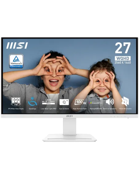 MSI Pro MP273QW E2 pantalla para PC 68,6 cm (27") 2560 x 1440 Pixeles Wide Quad HD Blanco
