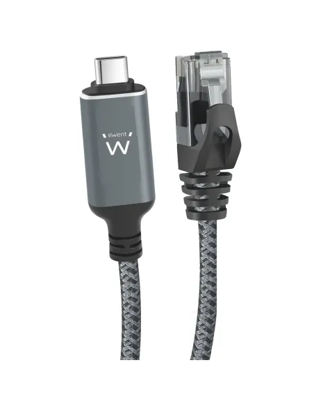 Ewent EC2000 cable de red Negro, Gris 1 m Cat6